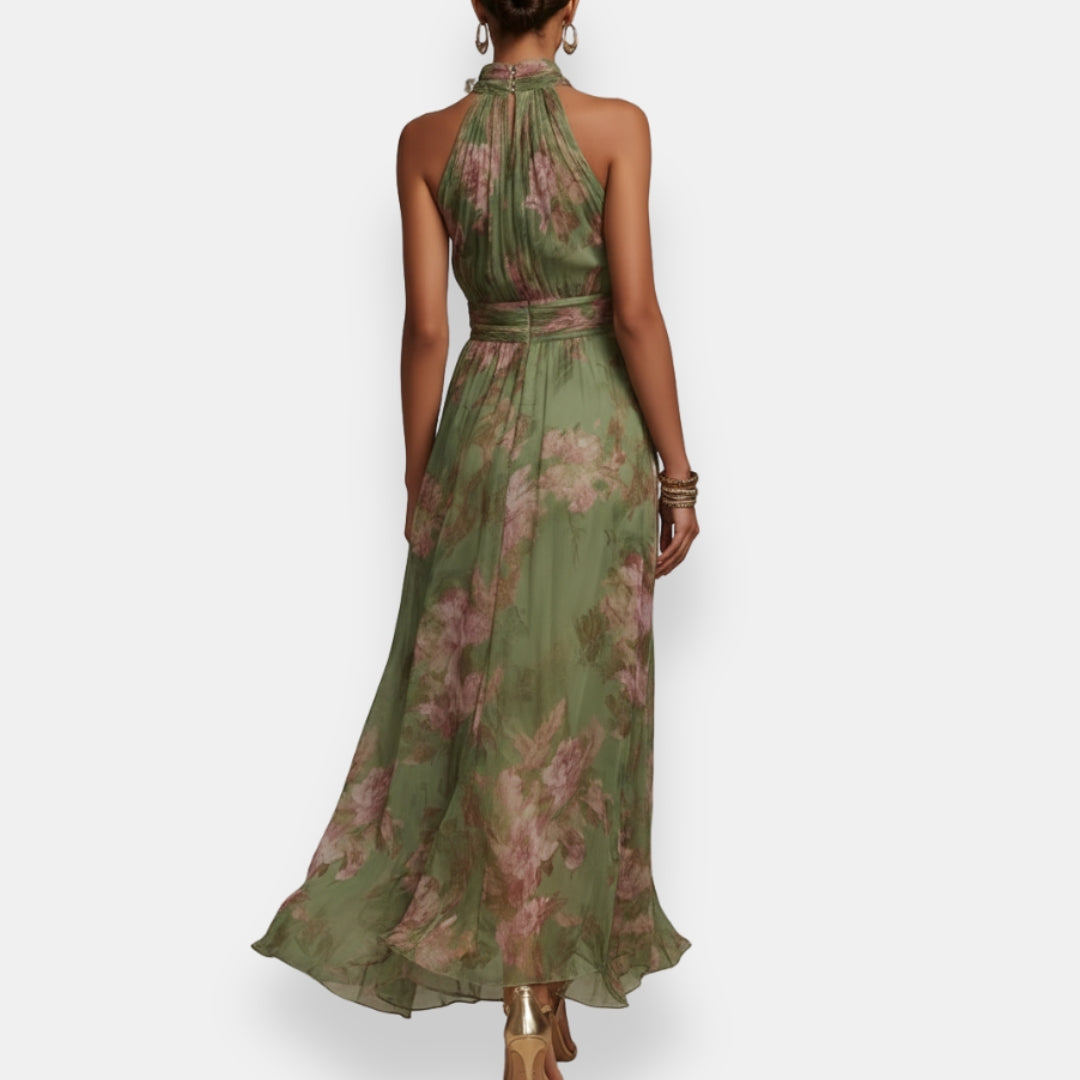 Vestido Isadora | Maxi Halter Botanical