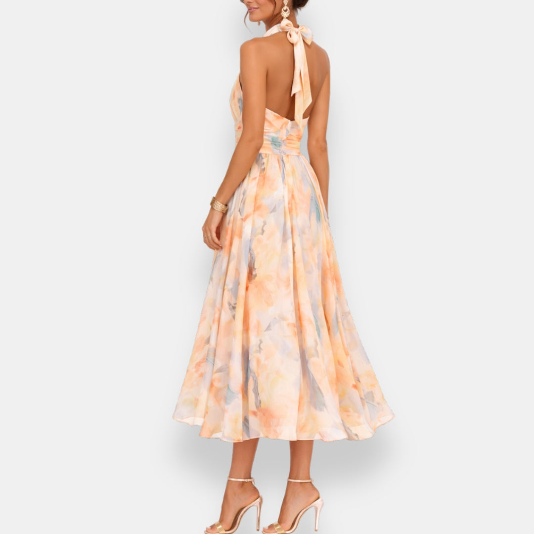 Vestido Azélia | Maxi Halter Floral