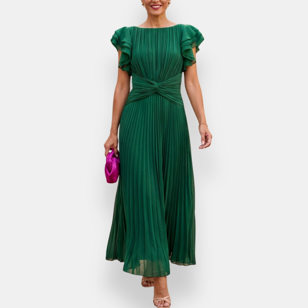 Vestido Fiamma | Midi Plisado Elegance
