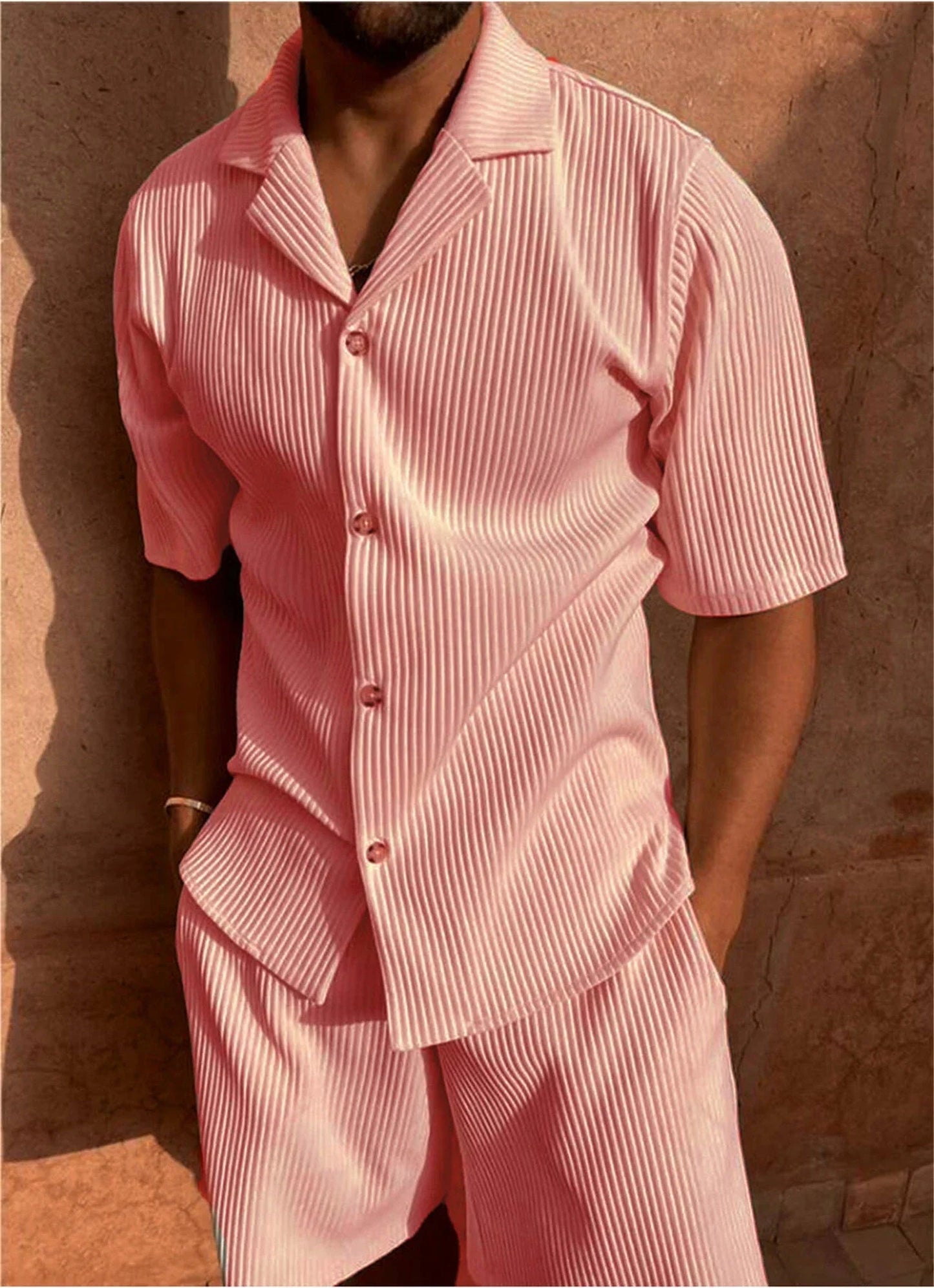 Conjunto Auren | Camisa Plisada + Bermudas Premium