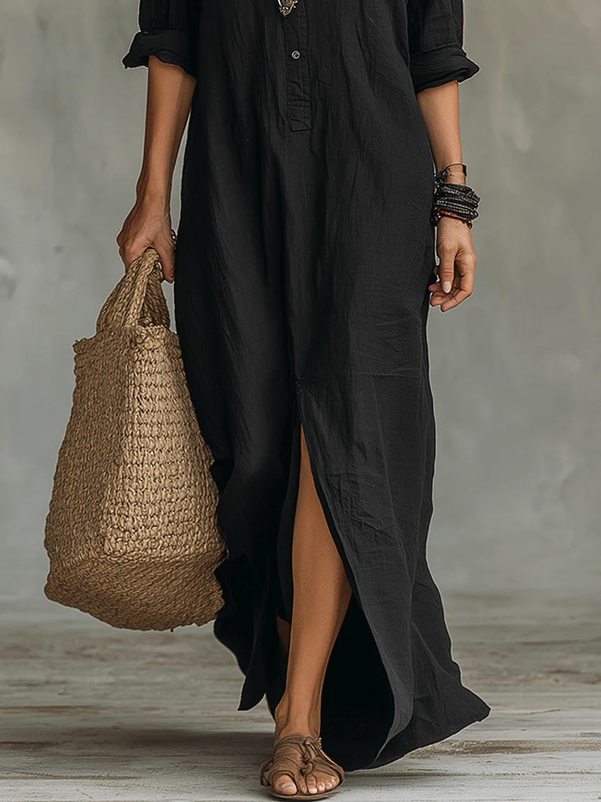 Vestido Noëlia | Maxi Camisero Boho