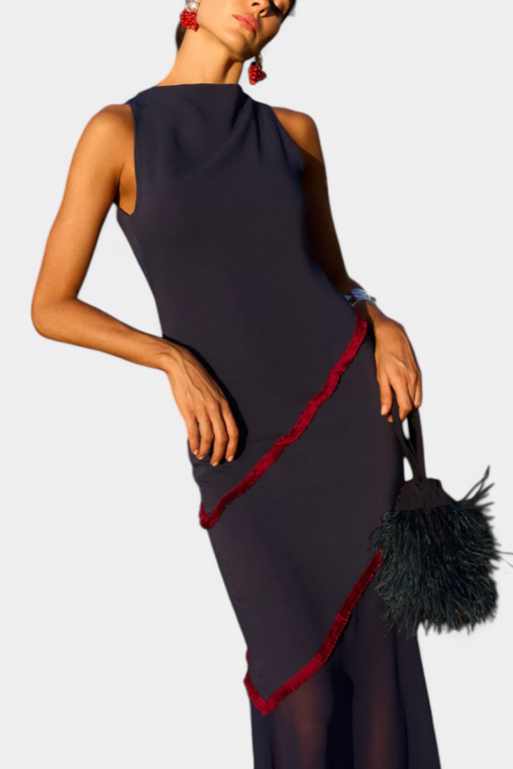 Vestido Amaris | Maxi Elegante de Corte Asimétrico