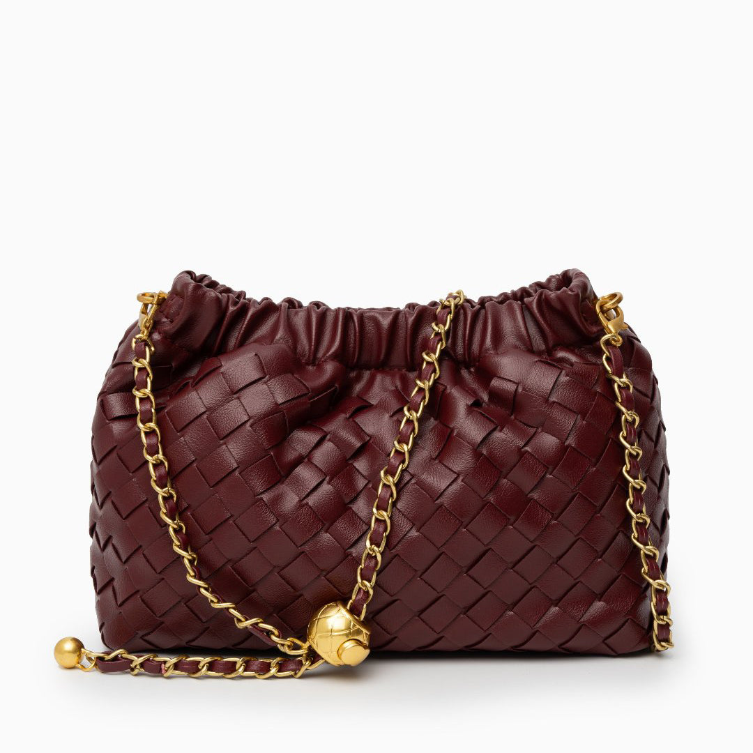 Bolso Verona | Trenzado Premium con Cadena Dorada