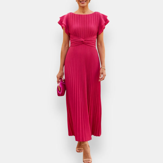 Vestido Fiamma | Midi Plisado Elegance