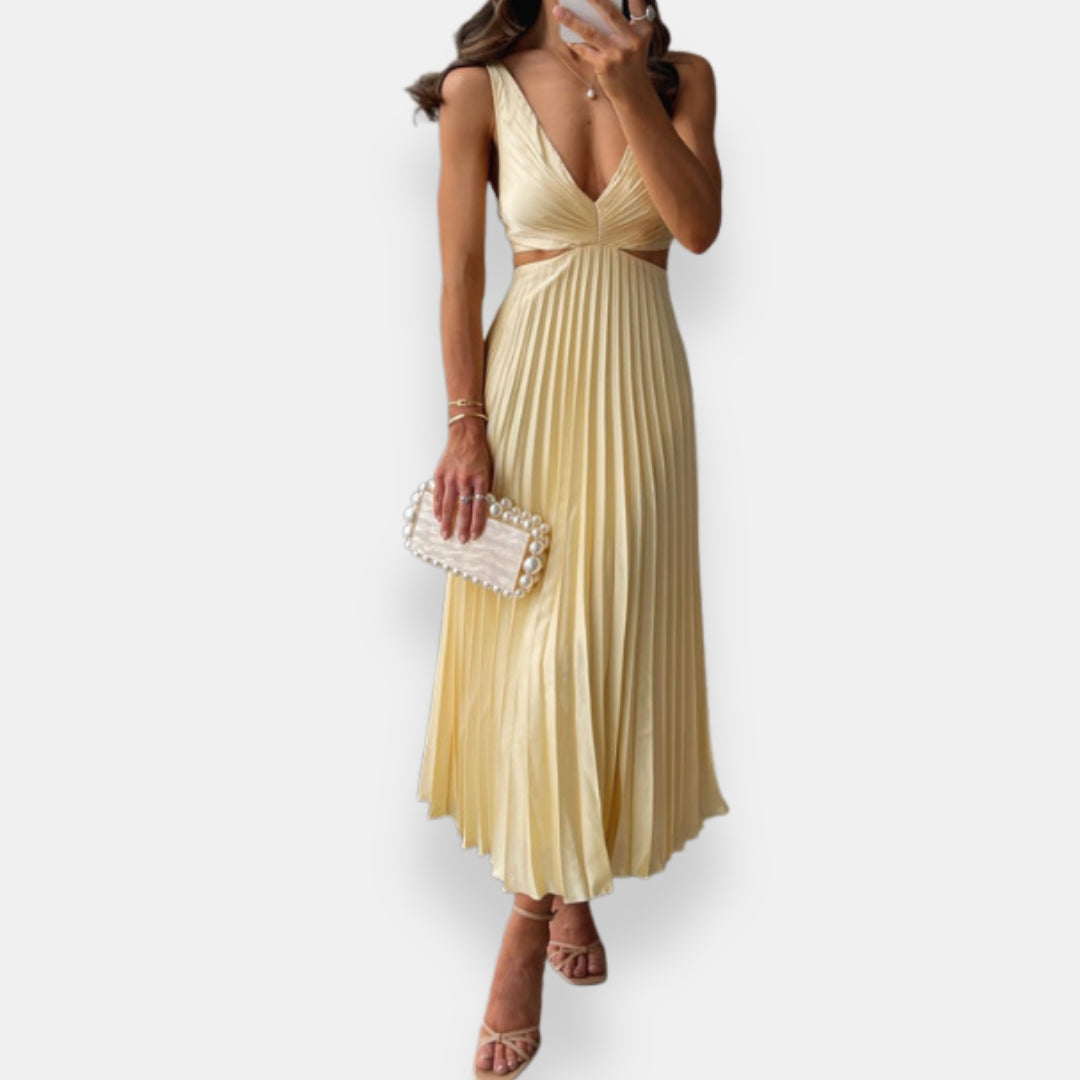 Vestido Soleil | Maxi Plisado Elegance