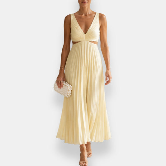 Vestido Soleil | Maxi Plisado Elegance