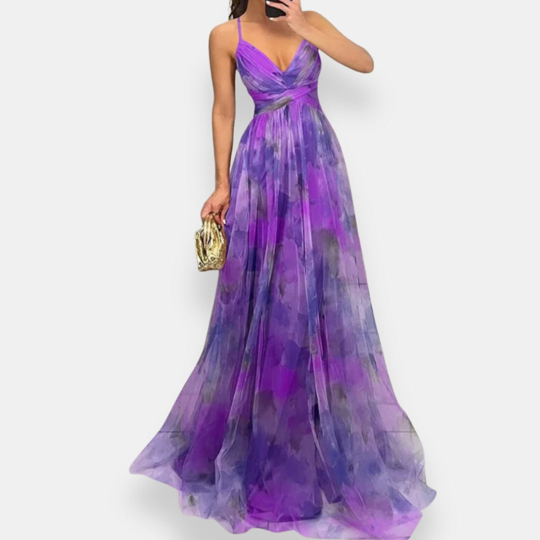 Vestido Soléna | Maxi Floral Sunset