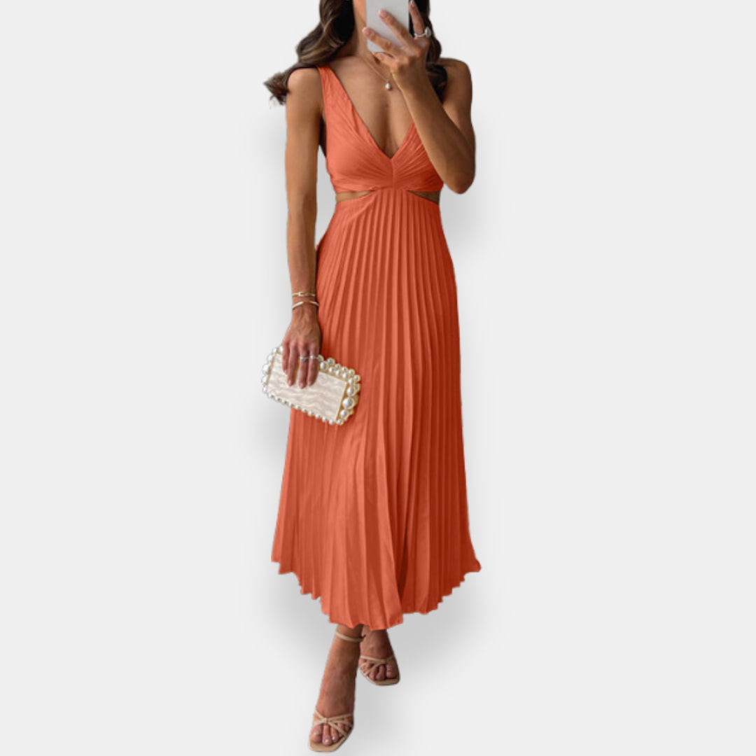 Vestido Soleil | Maxi Plisado Elegance