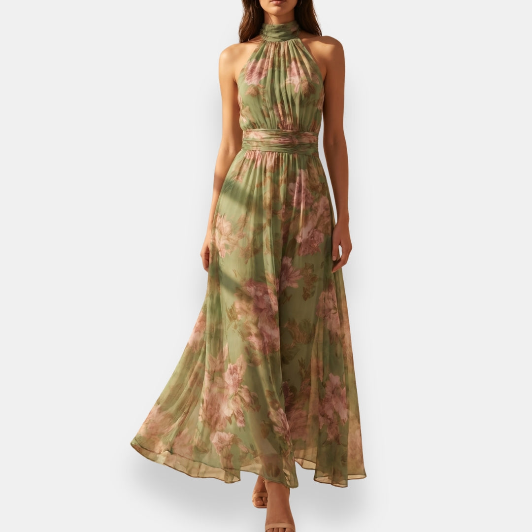 Vestido Isadora | Maxi Halter Botanical