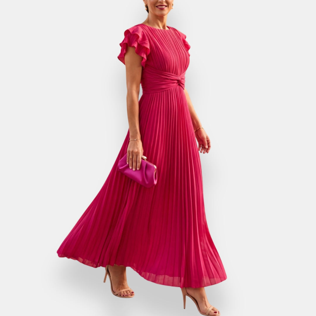 Vestido Fiamma | Midi Plisado Elegance