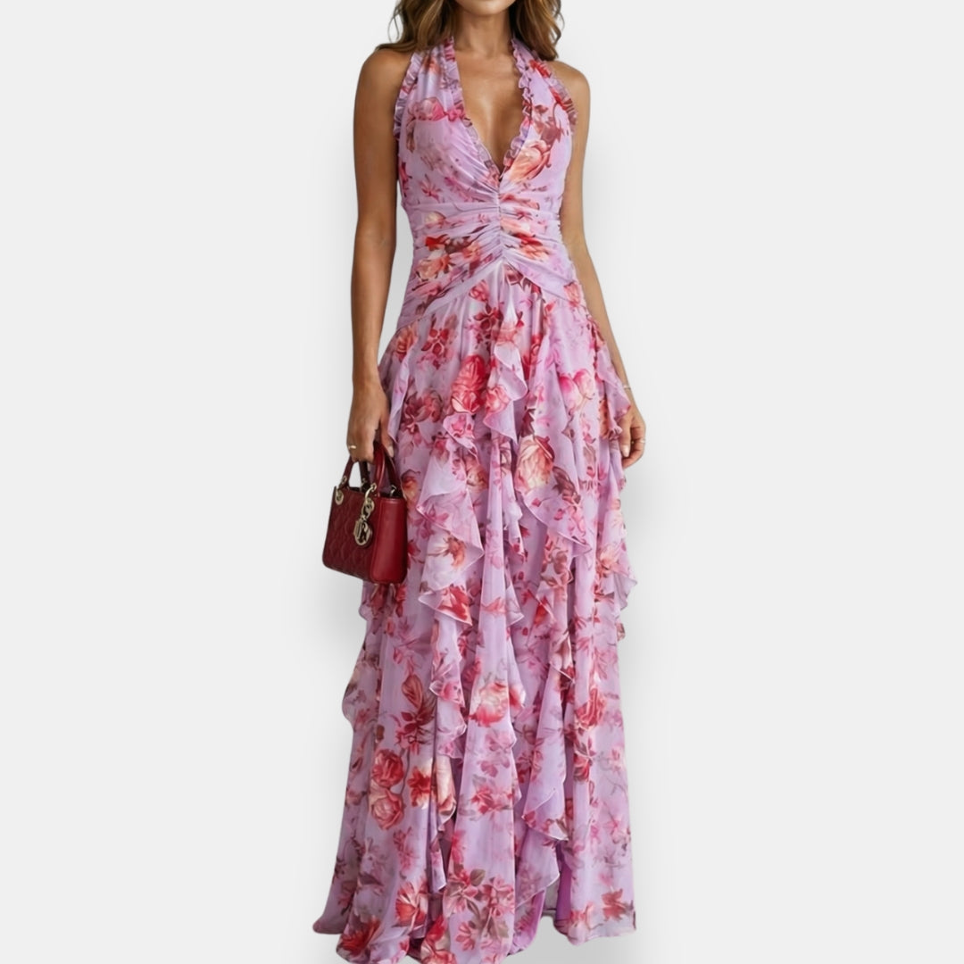 Vestido Lyséa | Maxi Cruzado Floral