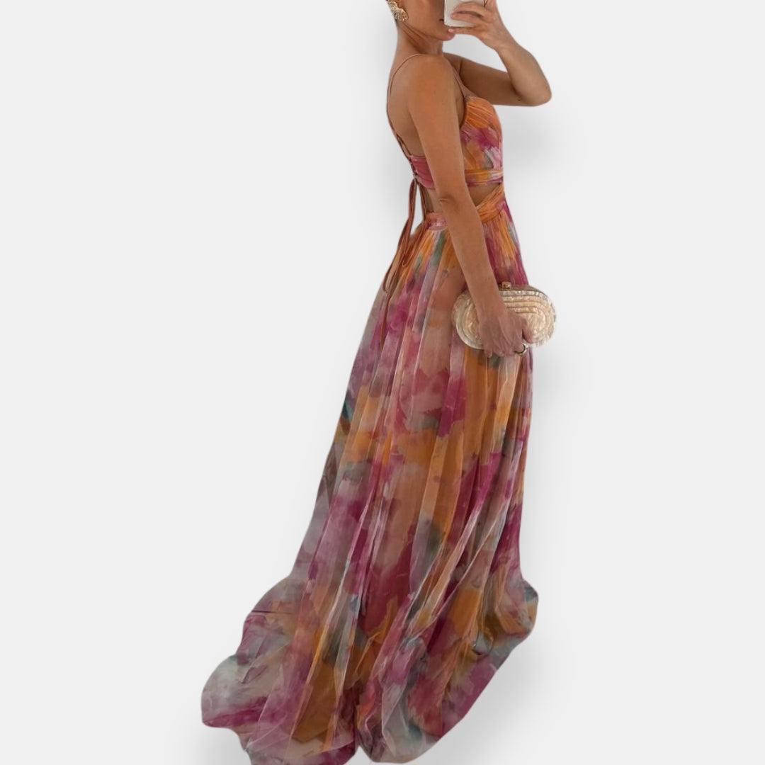 Vestido Soléna | Maxi Floral Sunset