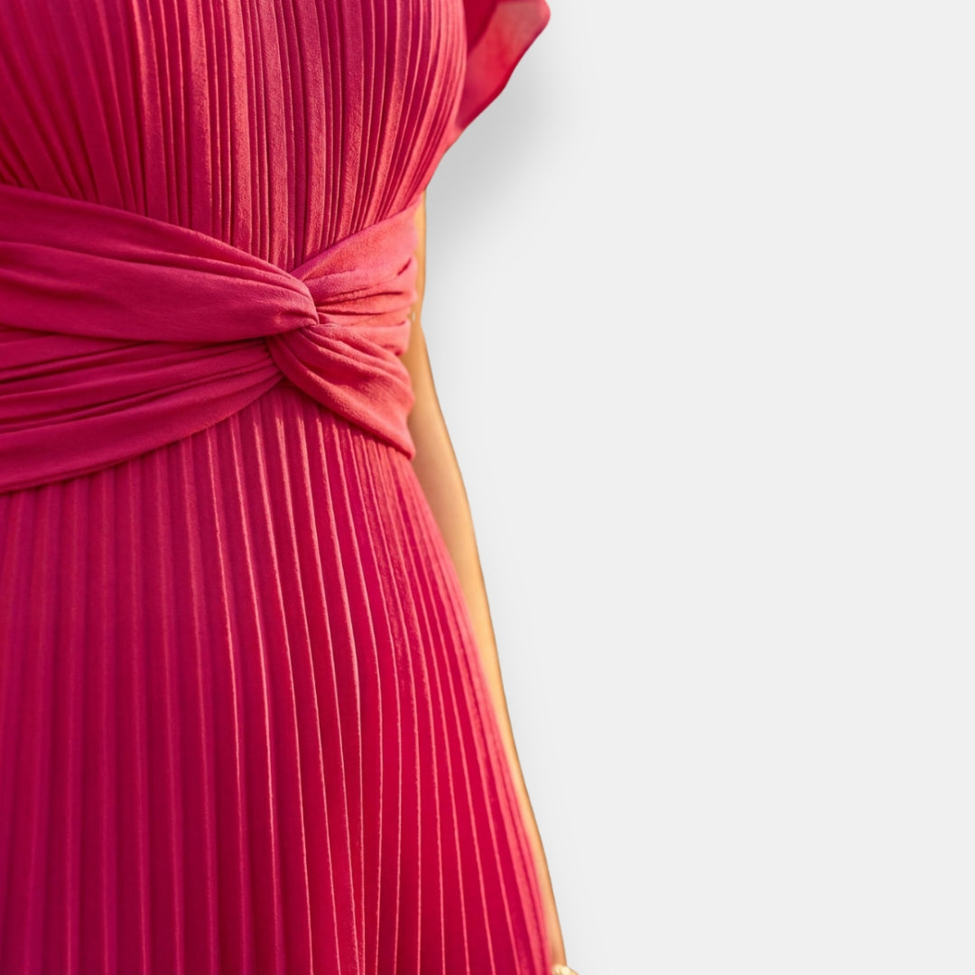 Vestido Fiamma | Midi Plisado Elegance