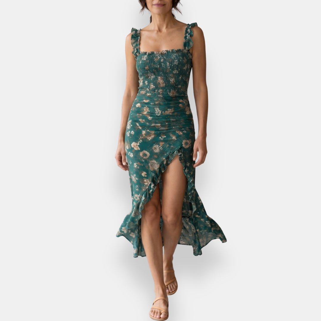 Vestido Calíope | Maxi Boho con Abertura