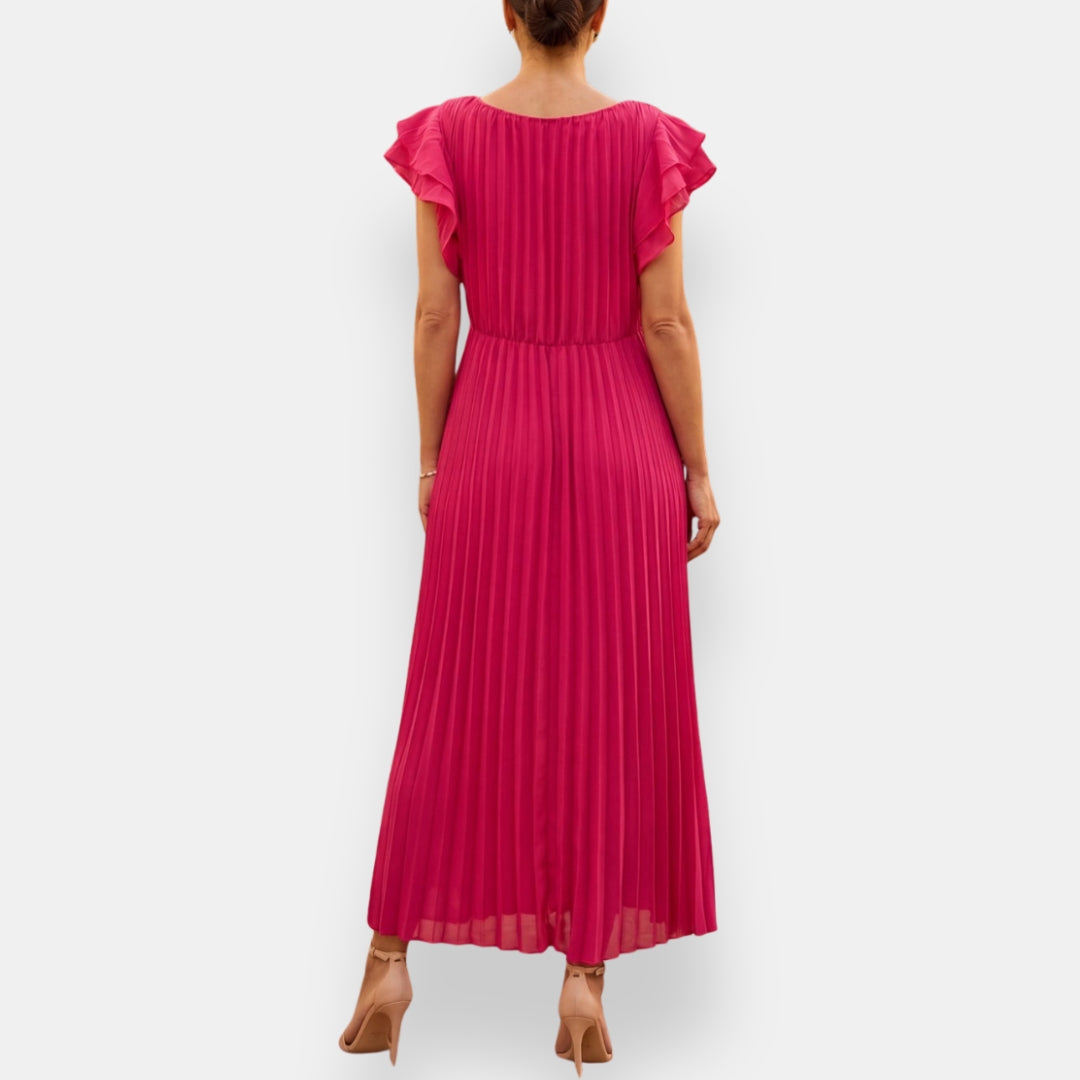 Vestido Fiamma | Midi Plisado Elegance