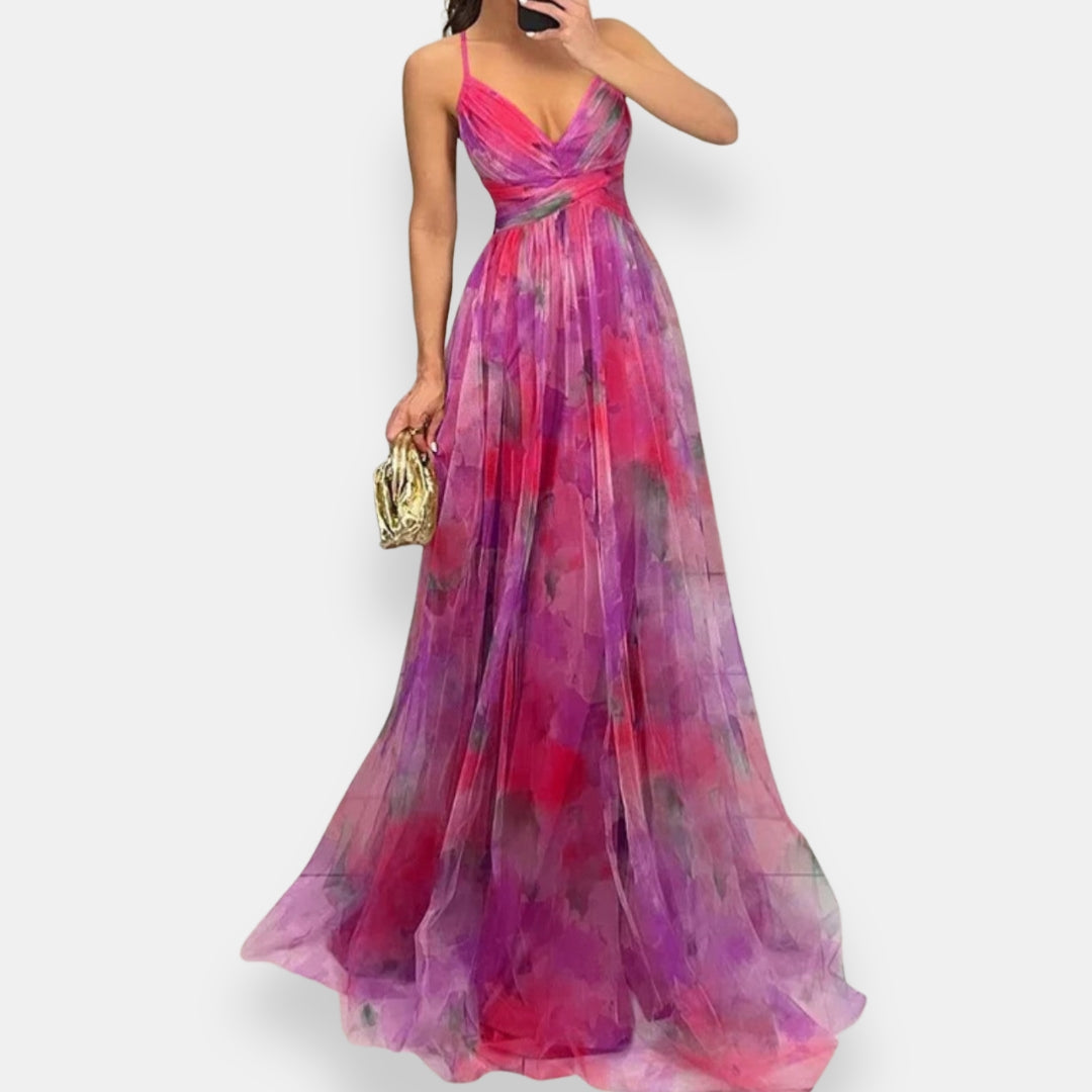 Vestido Soléna | Maxi Floral Sunset