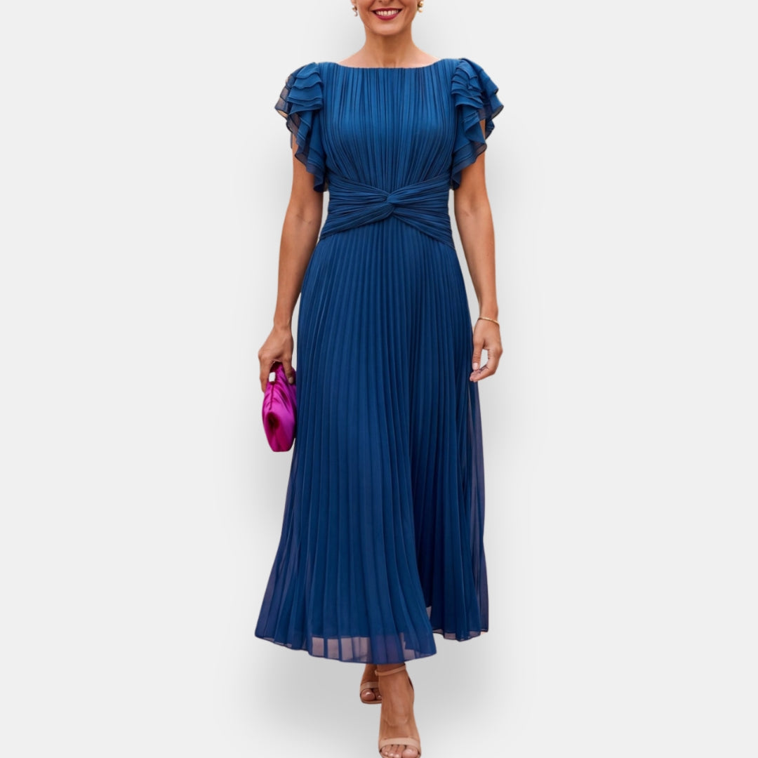 Vestido Fiamma | Midi Plisado Elegance