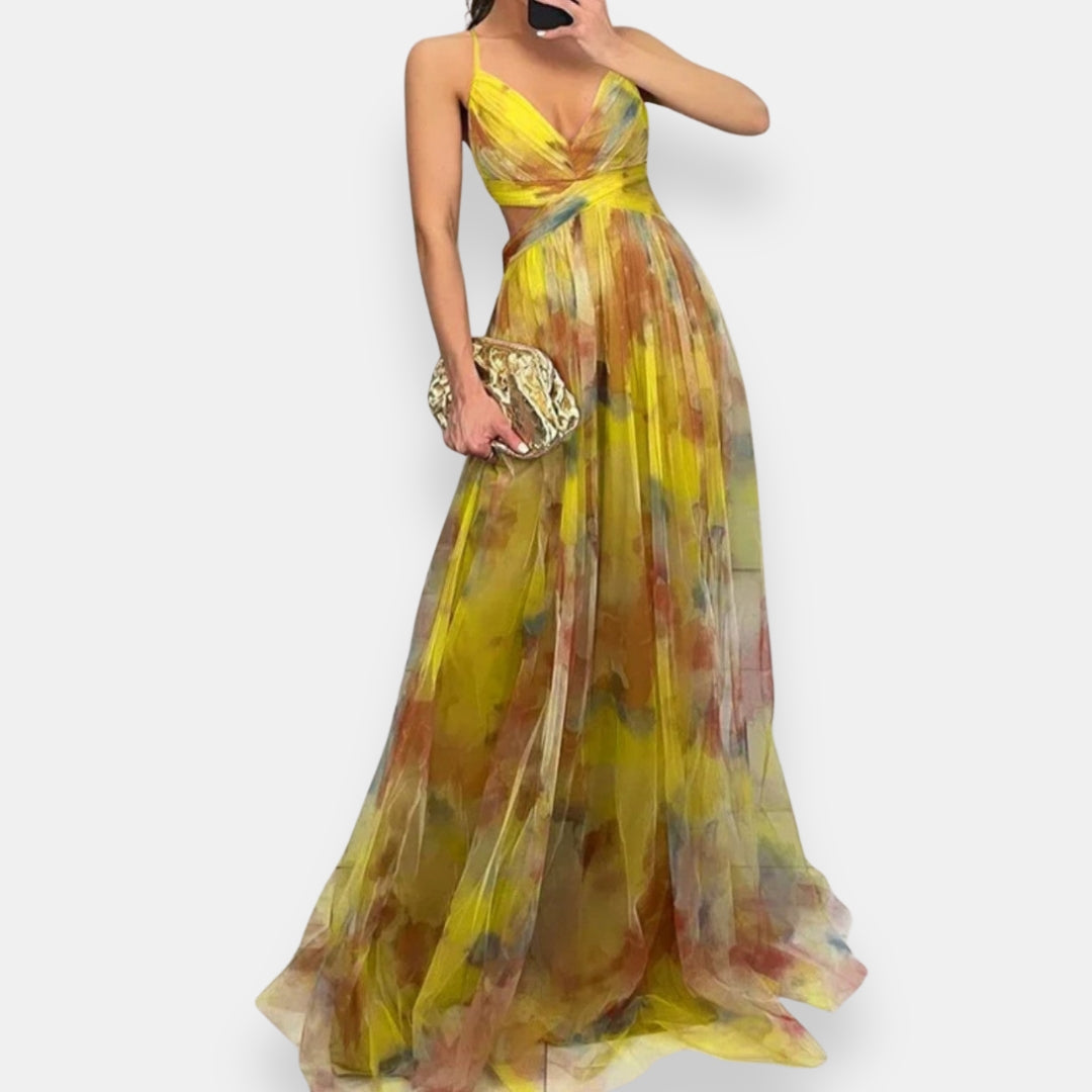 Vestido Soléna | Maxi Floral Sunset