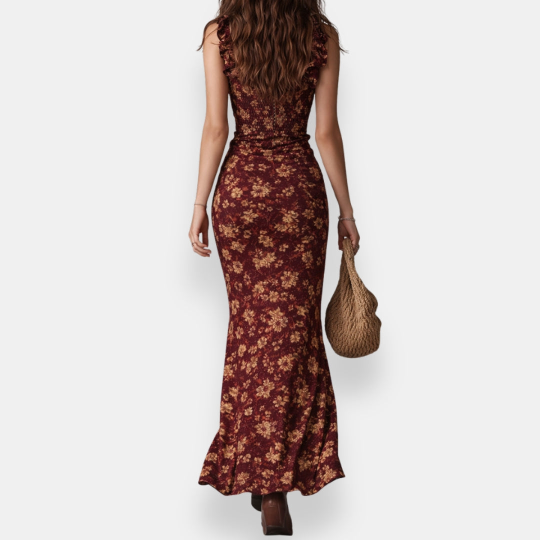 Vestido Calíope | Maxi Boho con Abertura