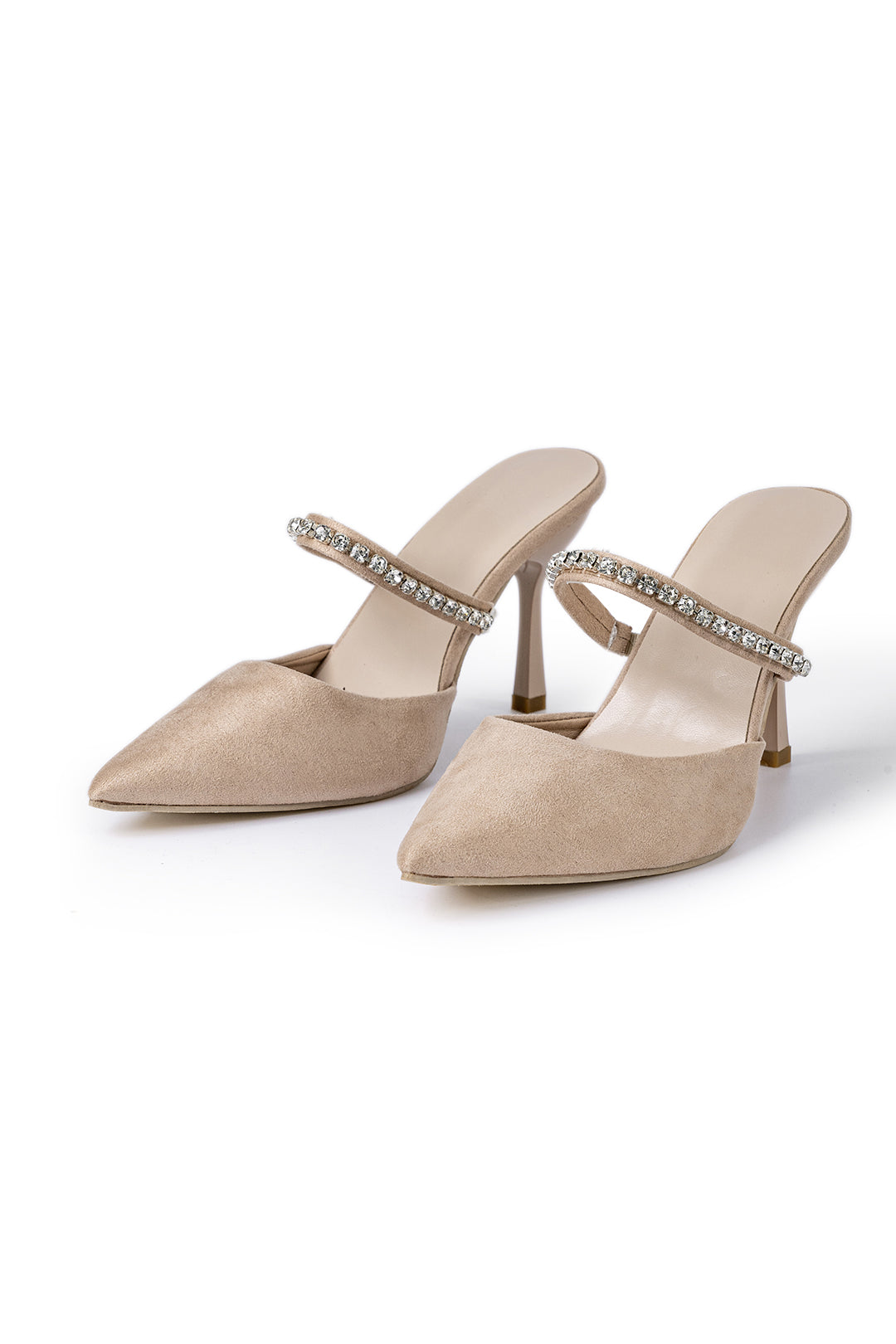 Zapato Iskra | Mule de Tacón con Brillo Joya