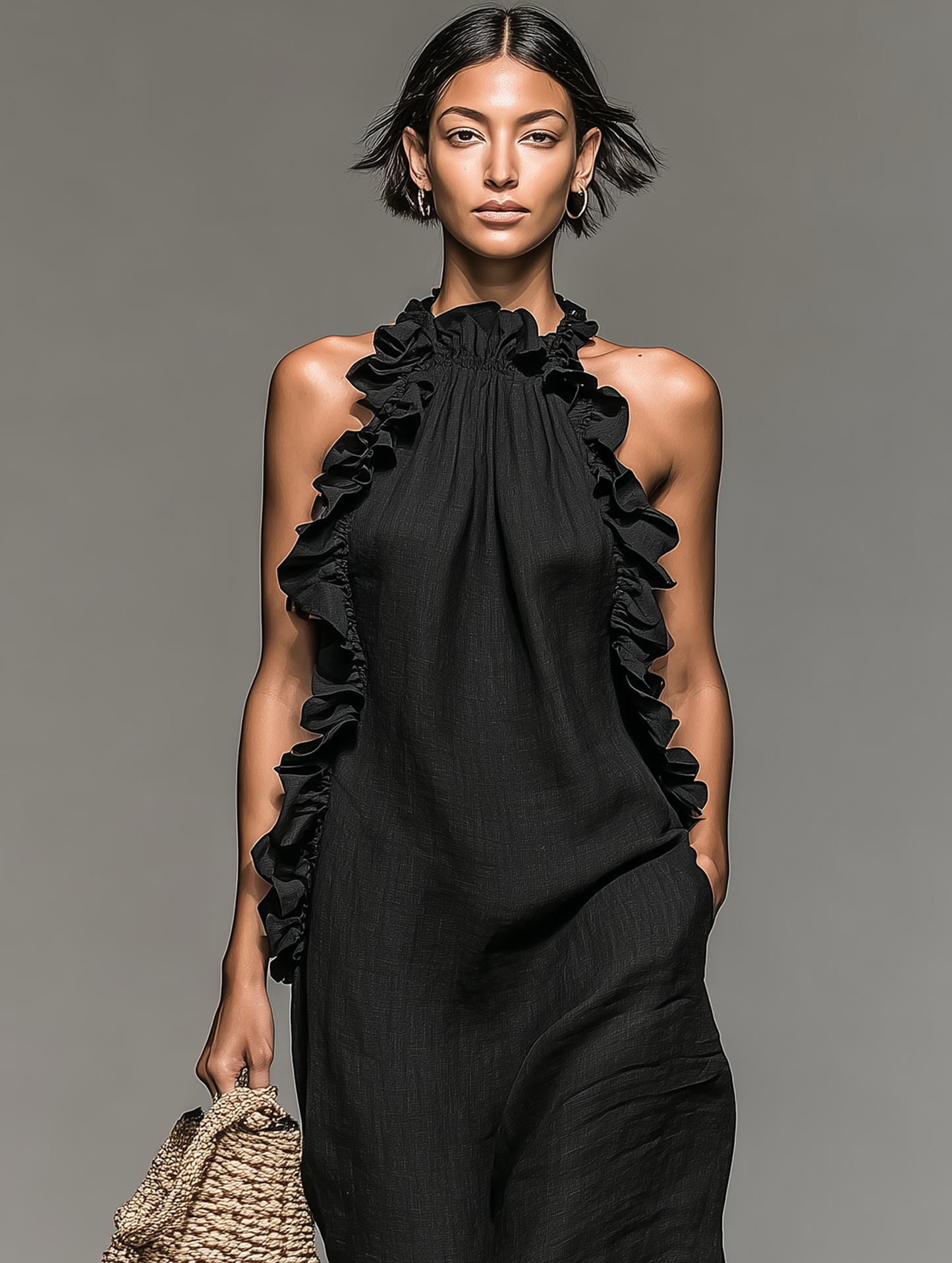 Vestido Noa | Lino Volantes Elegance