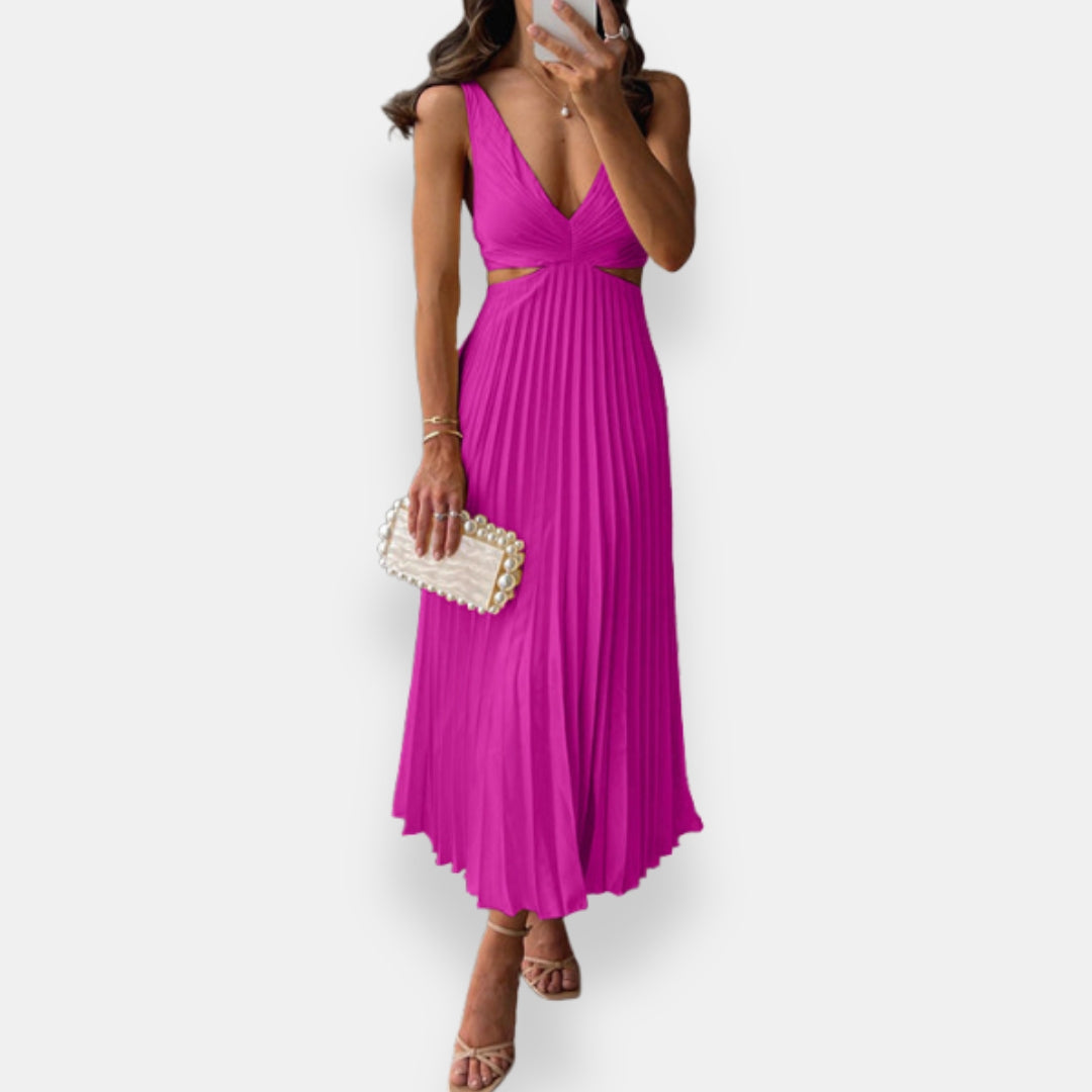 Vestido Soleil | Maxi Plisado Elegance