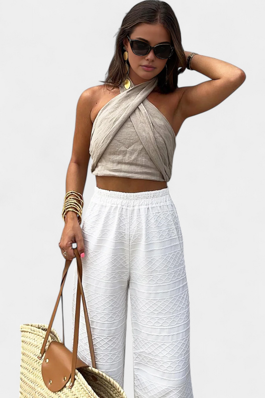 Top Naïra | Halter Drapado Elegante