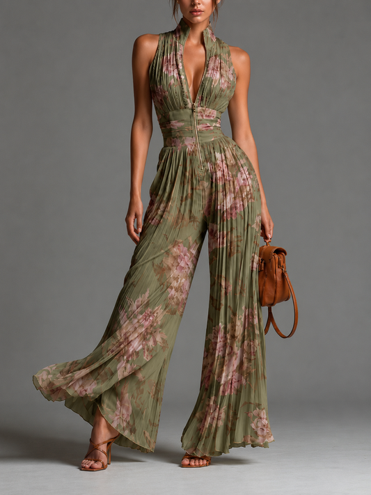 Mono Isadora | Palazzo Floral Halter