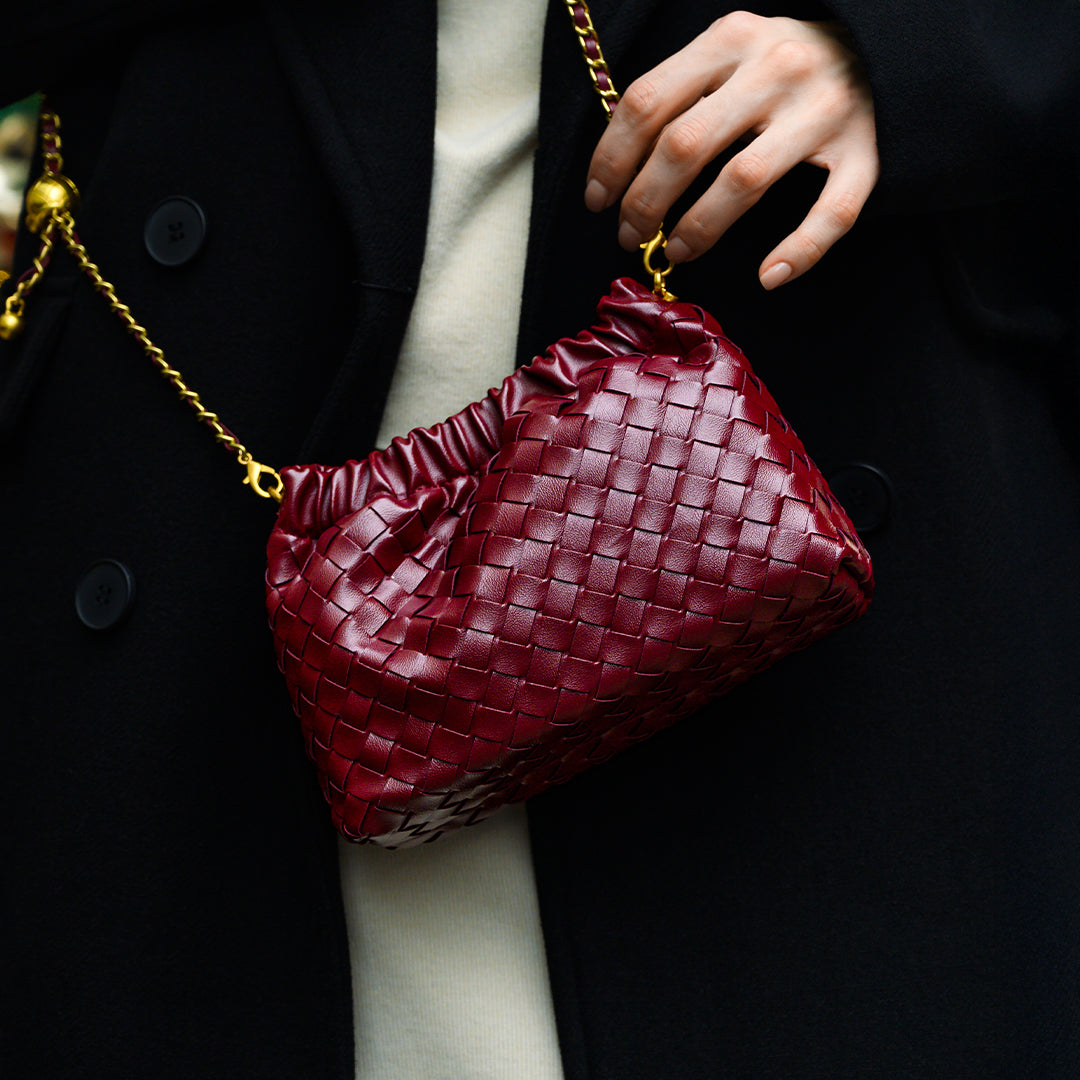 Bolso Verona | Trenzado Premium con Cadena Dorada