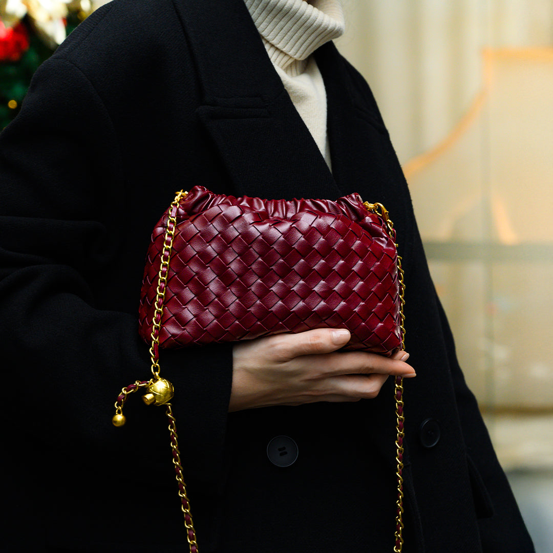 Bolso Verona | Trenzado Premium con Cadena Dorada