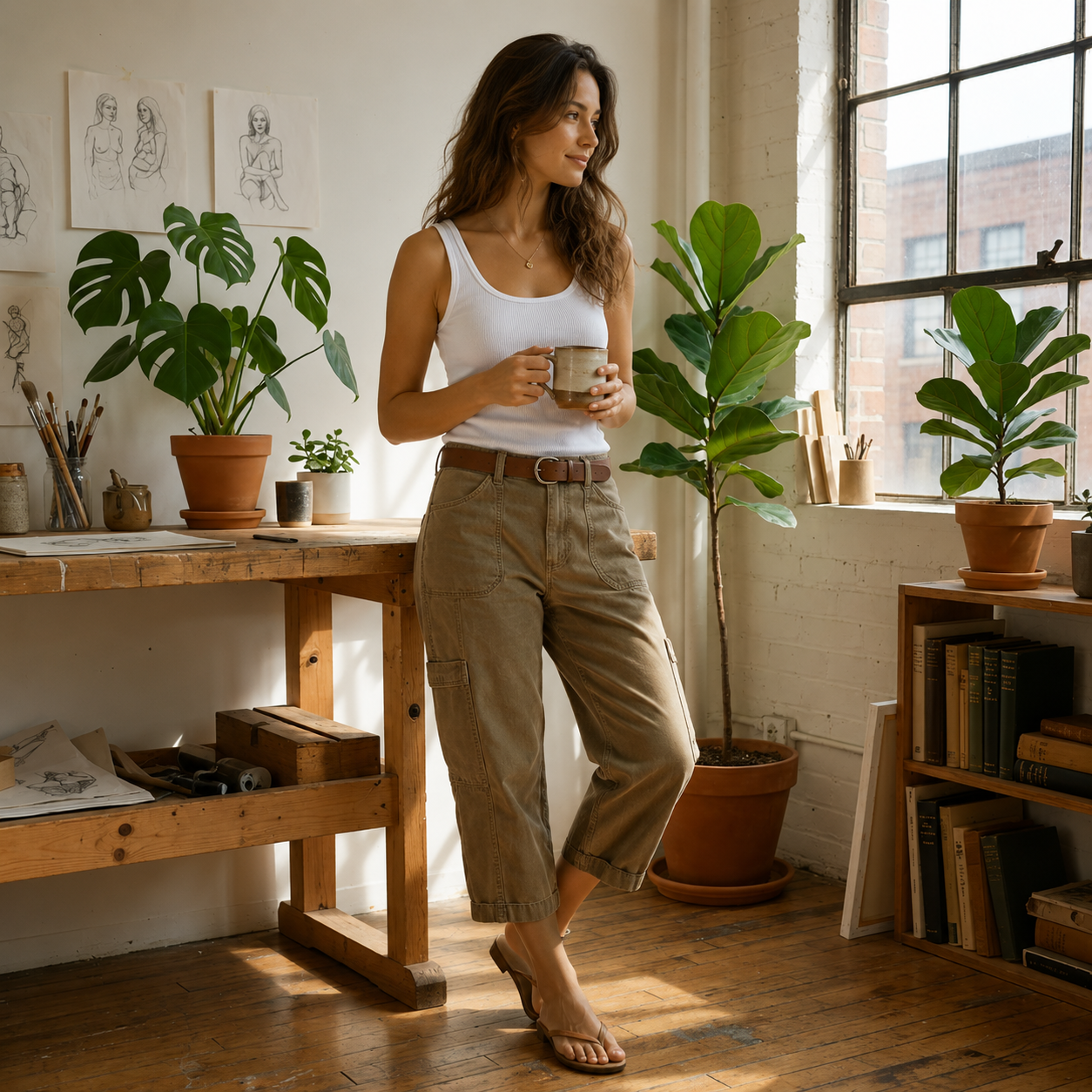 Pantalón Capri Cargo para Mujer | Comodidad, Estilo y Libertad de Movimiento