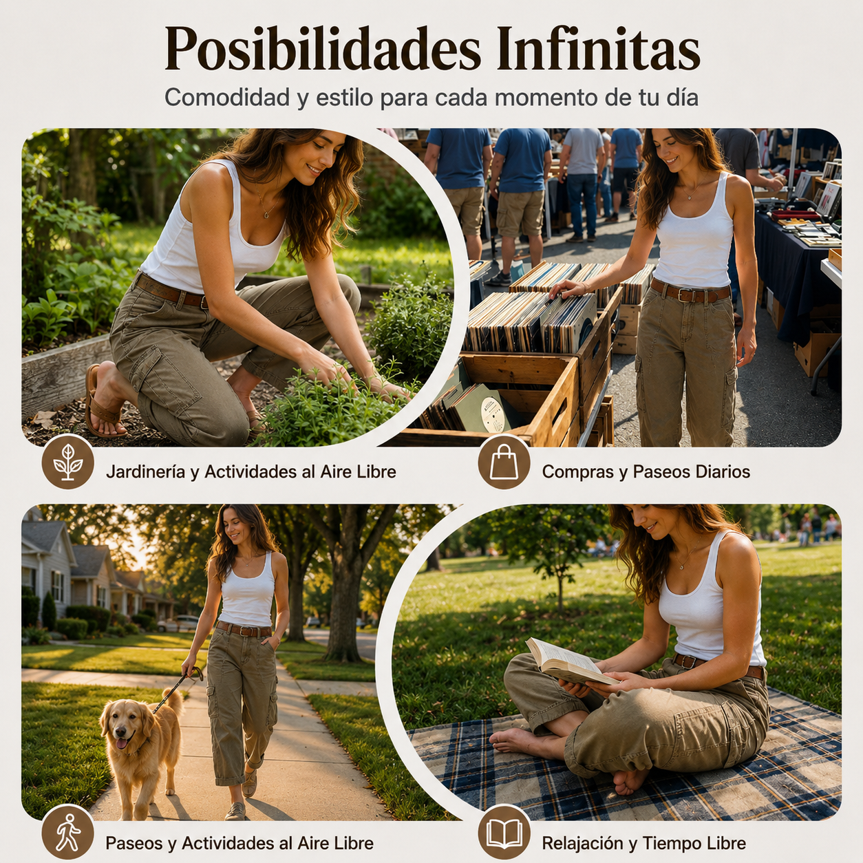 Pantalón Capri Cargo para Mujer | Comodidad, Estilo y Libertad de Movimiento