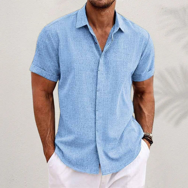 Camisa Orsen | Manga Corta de Lino Premium