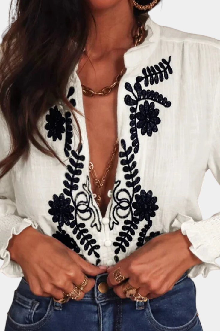 Blusa Fioré | Bordada Boho Chic
