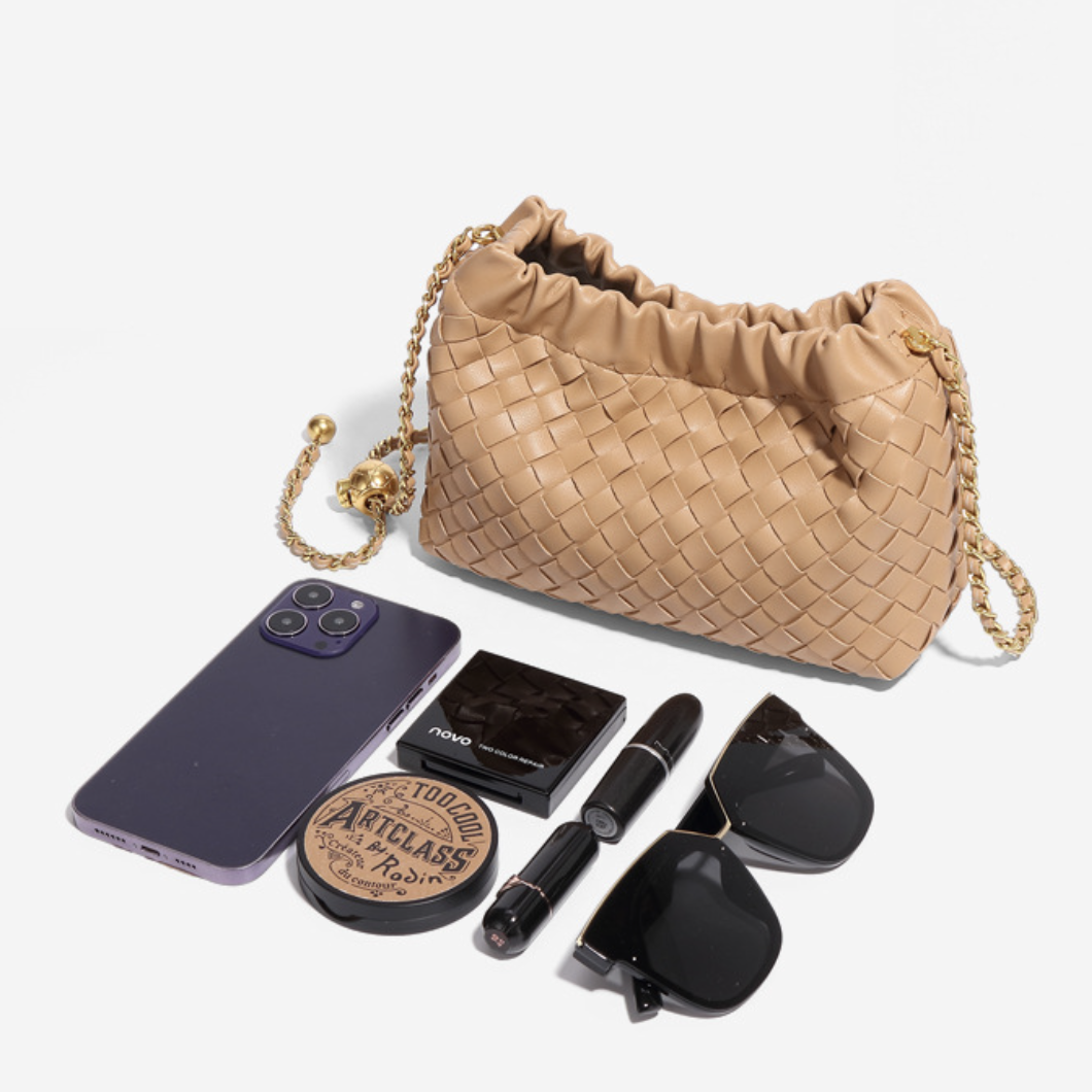 Bolso Verona | Trenzado Premium con Cadena Dorada