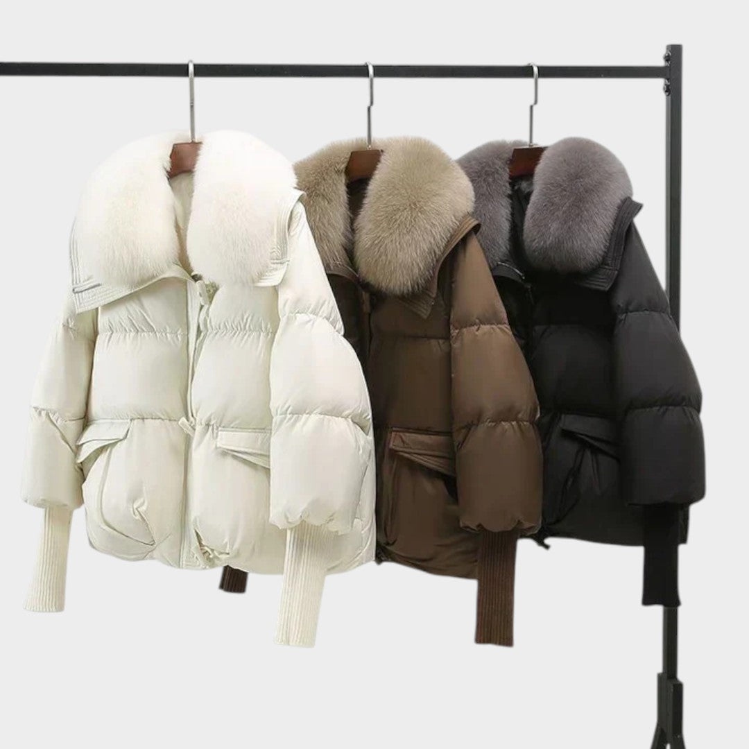 Chaqueta Aurora | Plumífero Premium con Cuello de Pelo