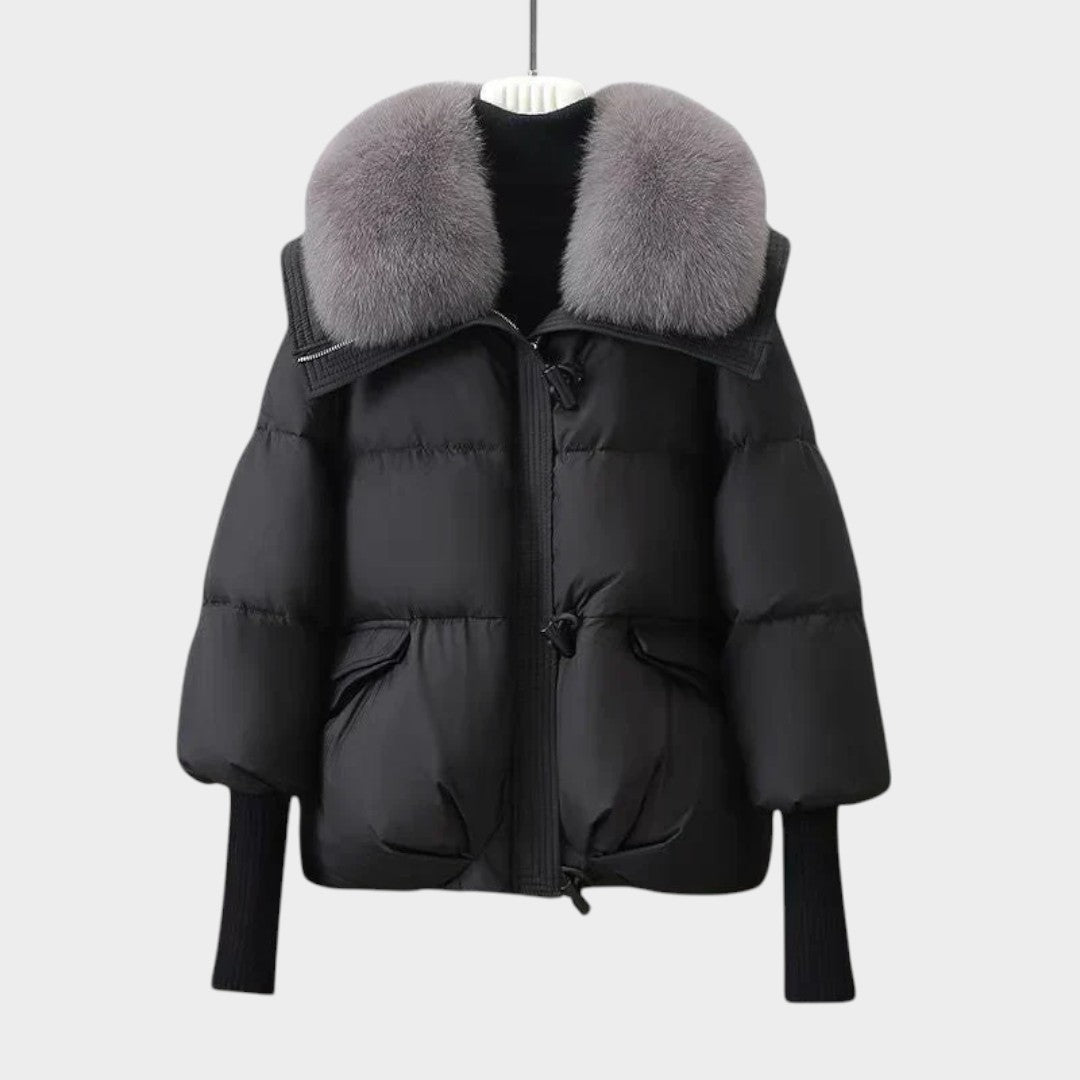 Chaqueta Aurora | Plumífero Premium con Cuello de Pelo