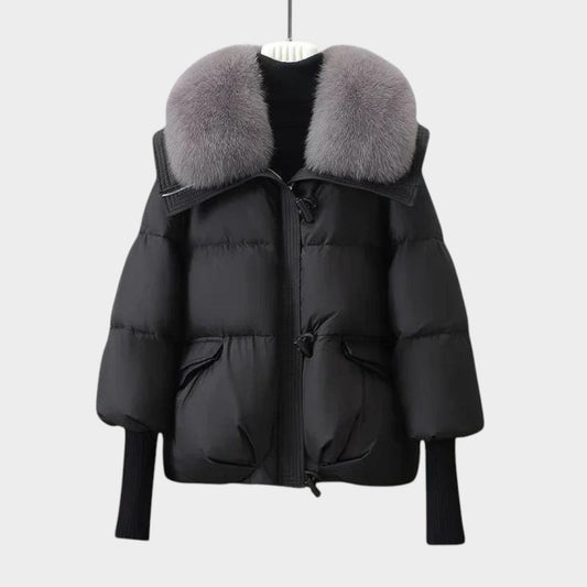 Chaqueta Aurora | Plumífero Premium con Cuello de Pelo