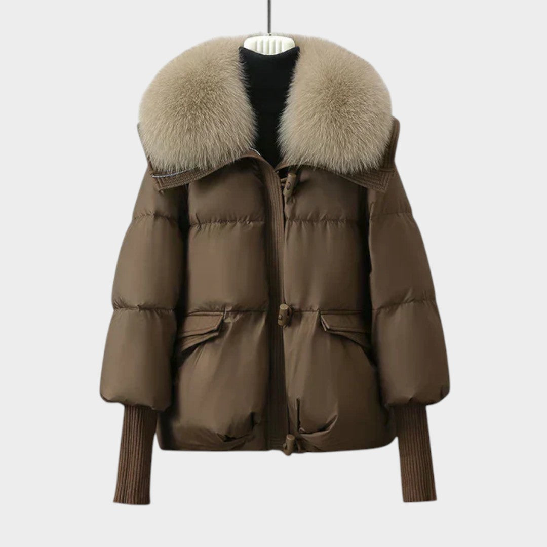Chaqueta Aurora | Plumífero Premium con Cuello de Pelo