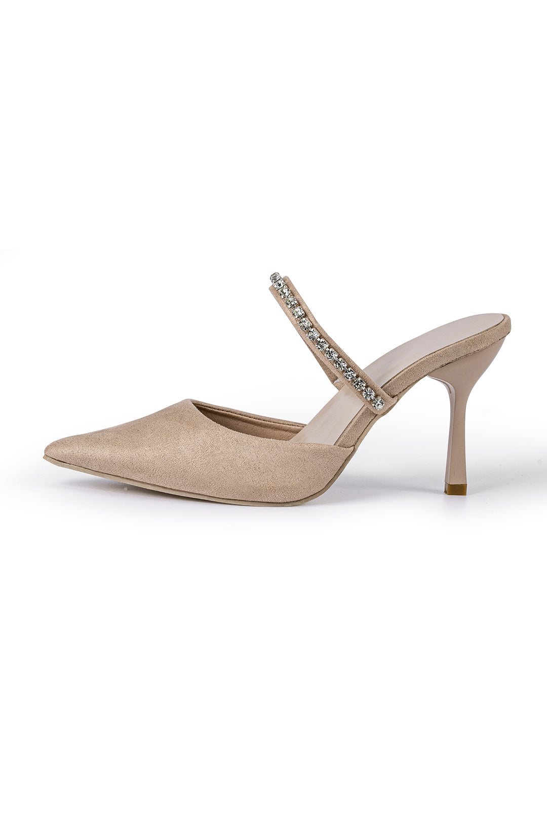 Zapato Iskra | Mule de Tacón con Brillo Joya