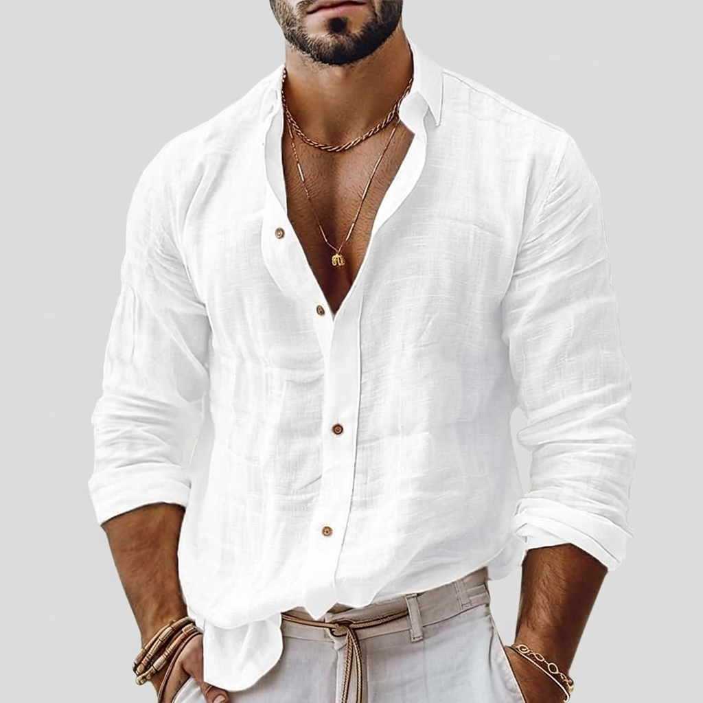 Camisa Kael | Lino Premium Essential
