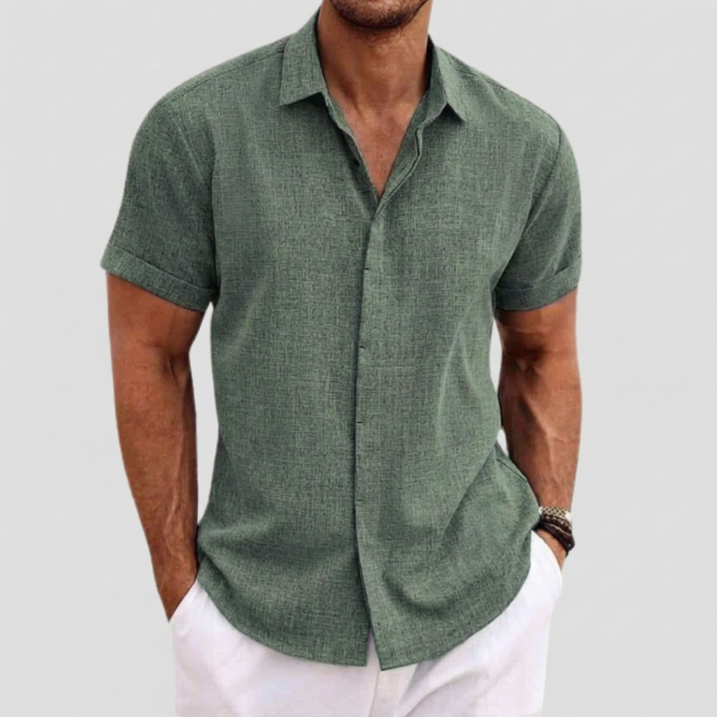 Camisa Orsen | Manga Corta de Lino Premium