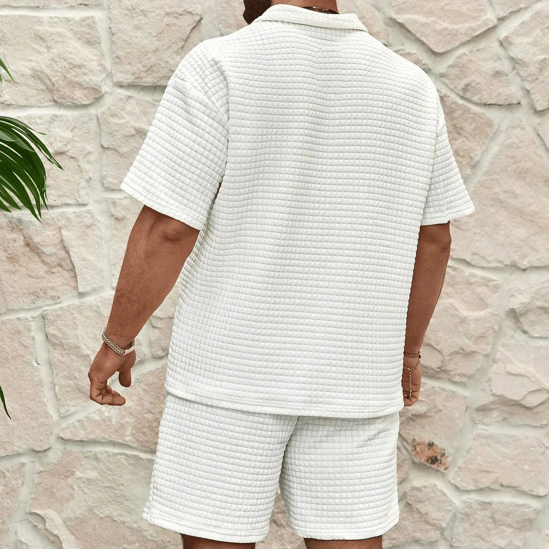 Conjunto Orvian | Polo Texturizado + Bermudas Premium