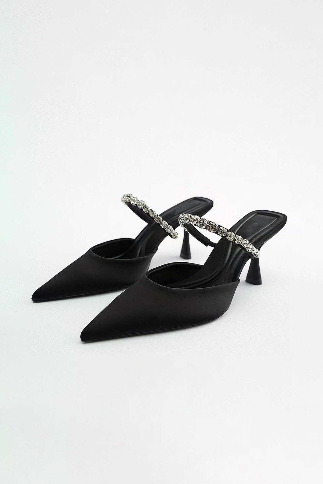 Zapato Iskra | Mule de Tacón con Brillo Joya