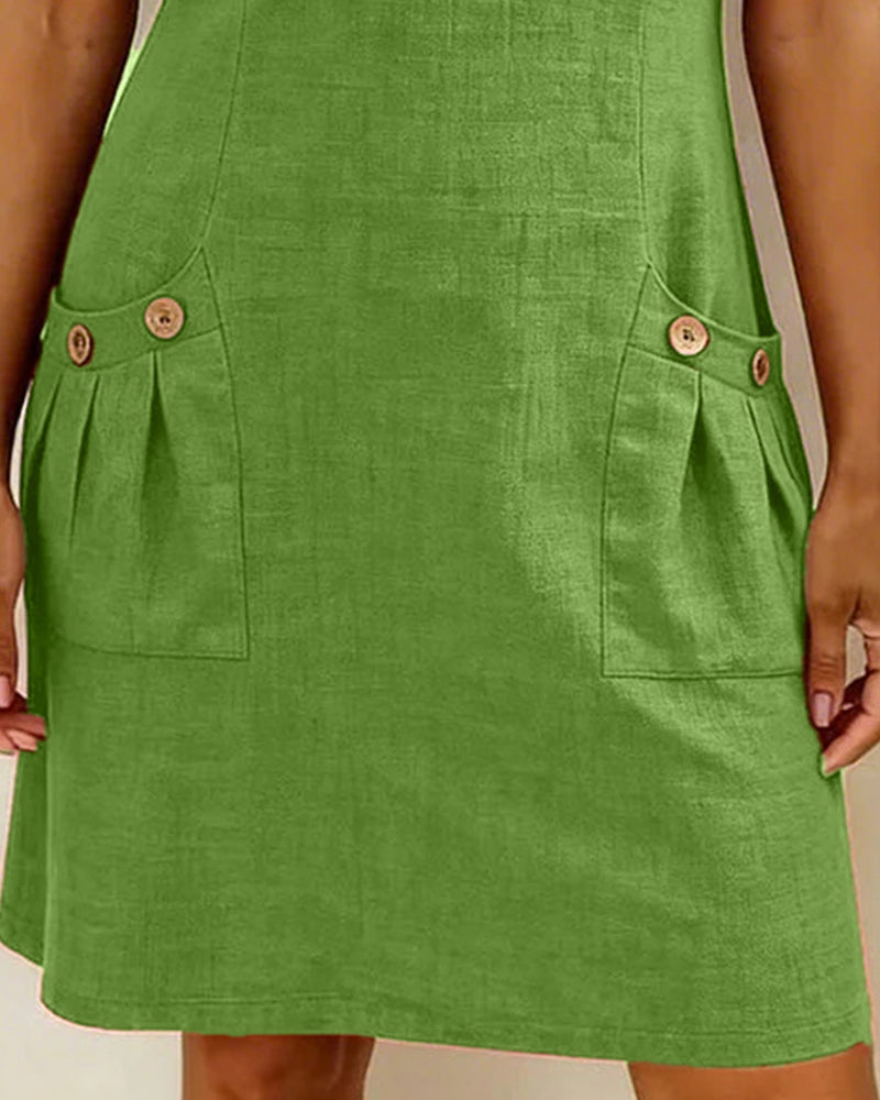 Vestido Elenya | Casual con Cremallera y Bolsillos