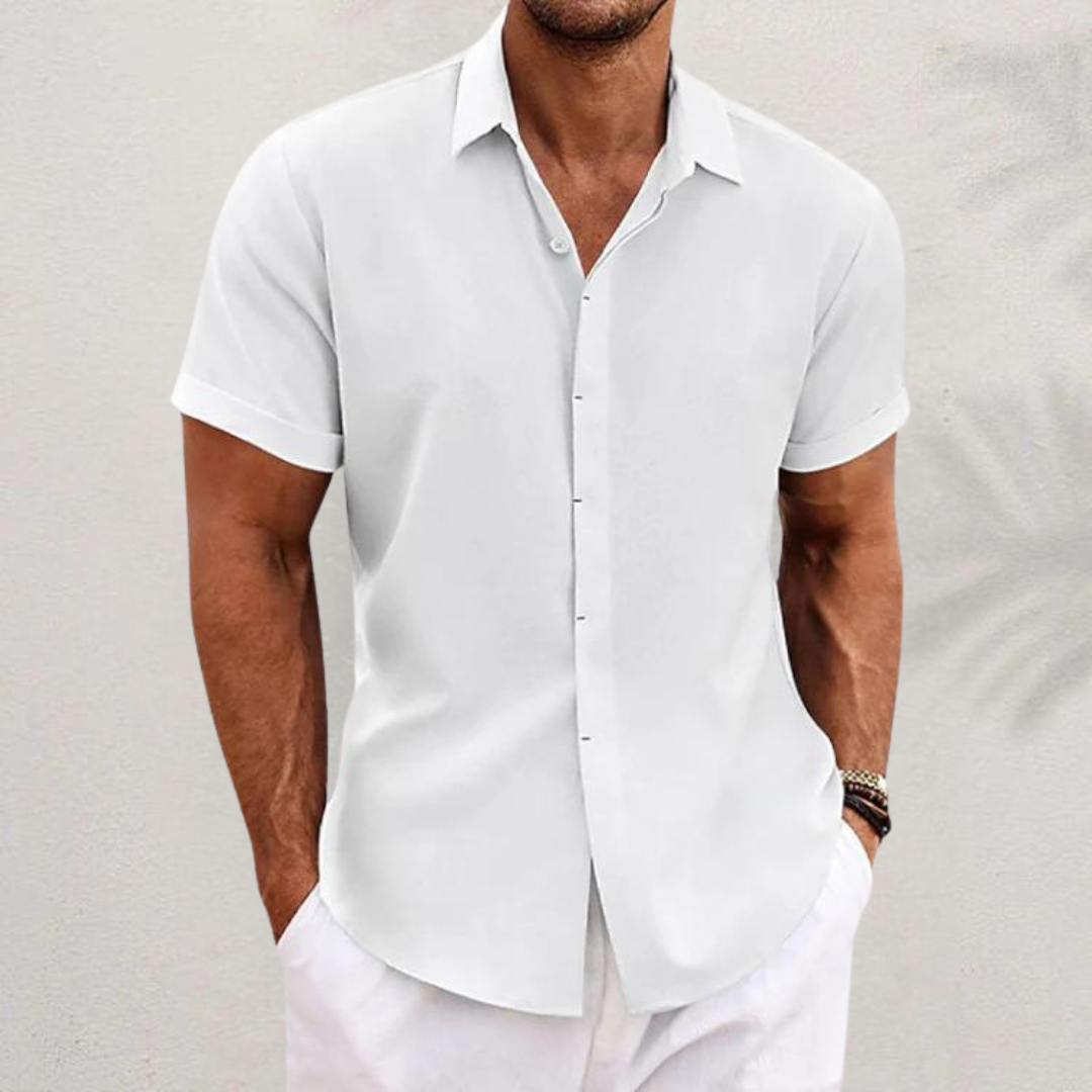 Camisa Orsen | Manga Corta de Lino Premium