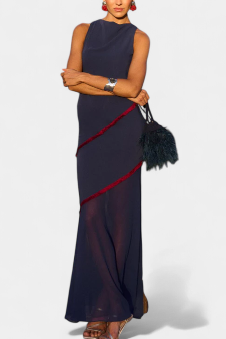 Vestido Amaris | Maxi Elegante de Corte Asimétrico